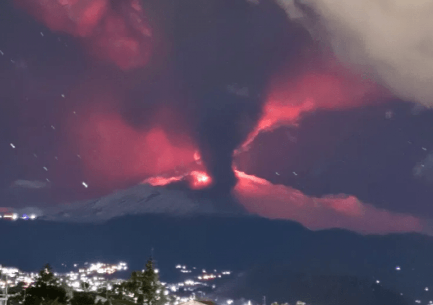 Shpërthen vullkani Etna në Siçili