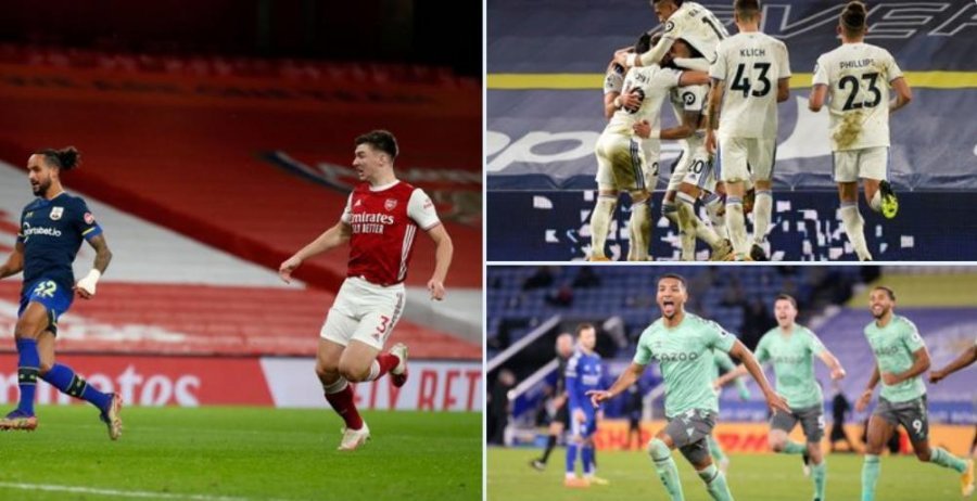 Premier League: Arsenal nuk di të fitojë, Leeds fiton bindshëm, Everton mposht Leicester