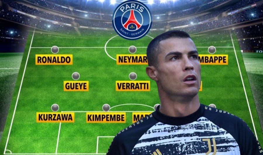 FOTO/ Kështu do të duket formacioni i PSG-së nëse transferohet Ronaldo