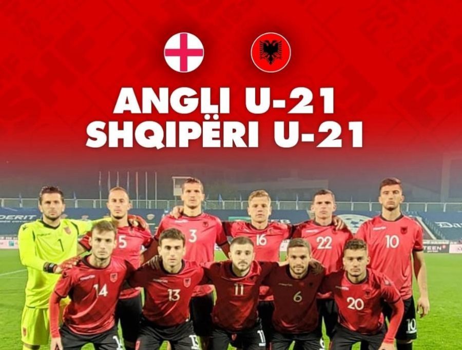 Angli U21 - Shqipëri U21, formacionet zyrtare