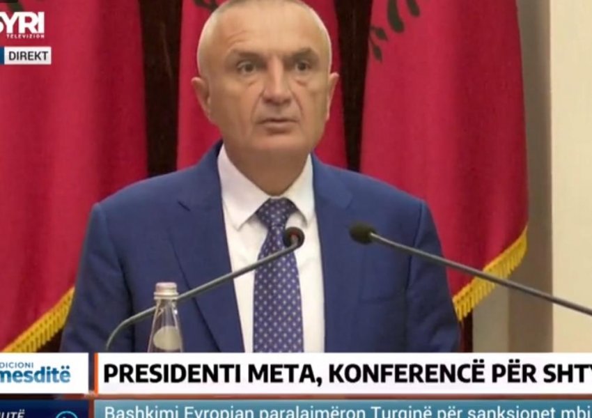 LIVE/ Presidenti Ilir Meta në konferencë për shtyp, komenton zhvillimet e fundit