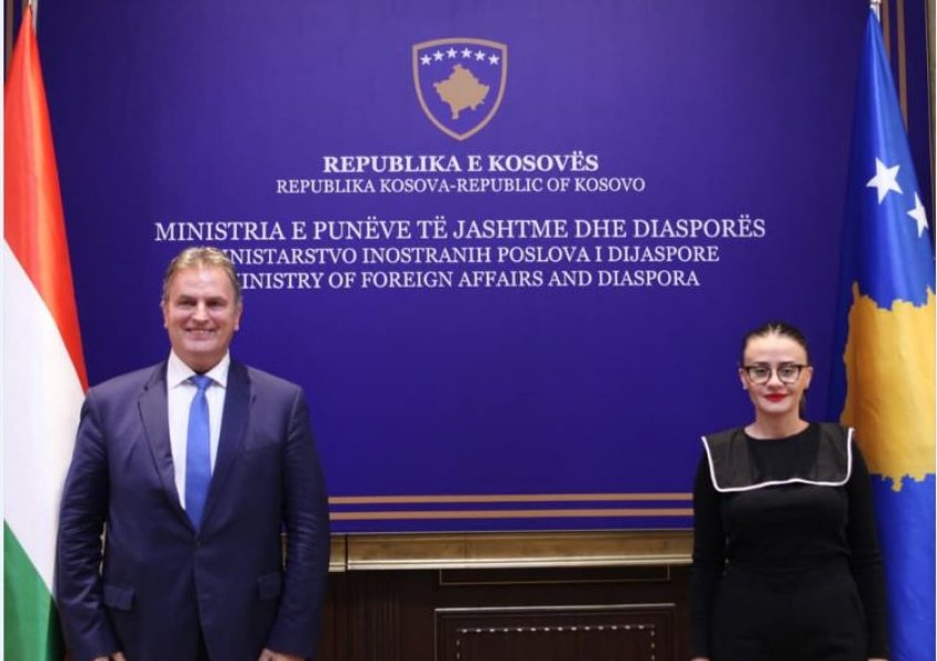 Ministrja e Jashtme takohet me ambasadorin e Hungarisë, flasin për bashkëpunimin ekonomik
