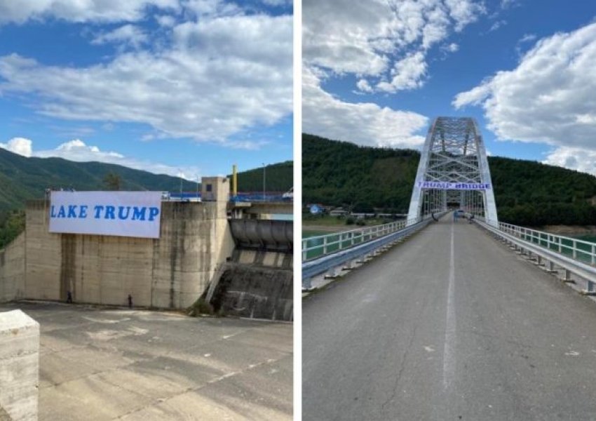 FOTO/Serbët iu vardisen amerikanëve: 'Lake Trump' vendoset në Ujman