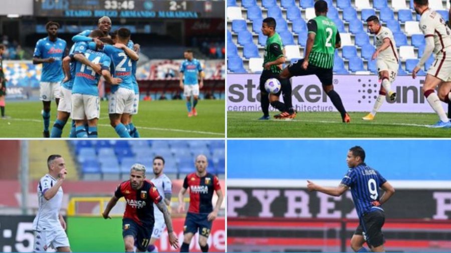 Serie-A/ Napoli dhe Atalanta fitojnë me vështirësi, Lazio kalon Romën në renditje