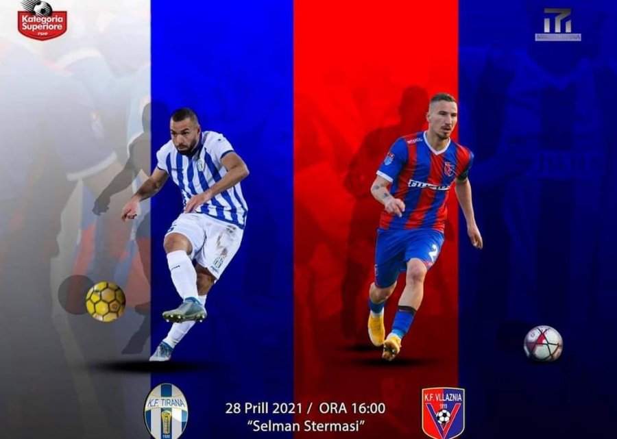 Derbi i Shqipërisë/ Tirana - Vllaznia, formacionet zyrtare