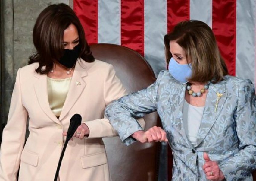 Kamala Harris, Nancy Pelosi shënojnë moment historik gjatë fjalimit të presidentit