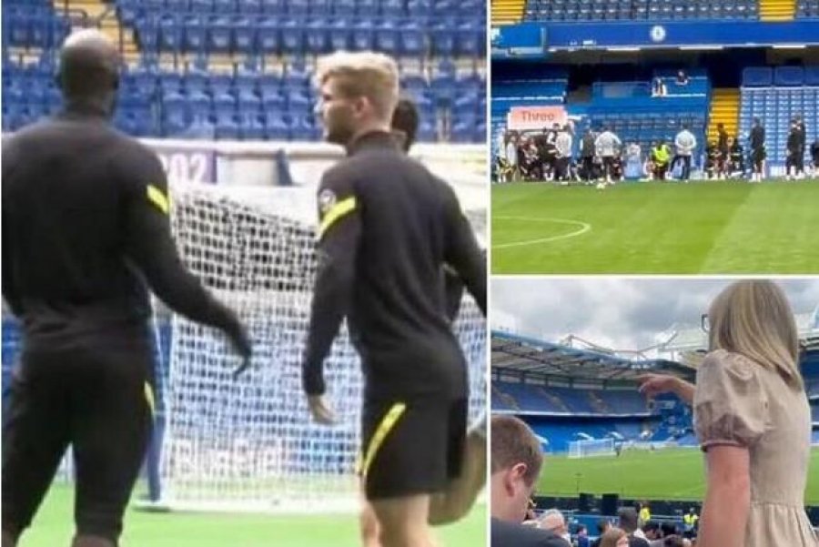 VIDEO/ Chelsea organizon stërvitje me dyer të hapura, tifozi fyen Timo Werner