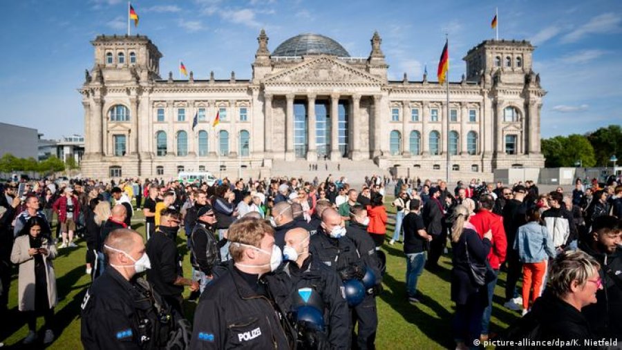 Protesta masive në 20 qytete të Gjermanisë kundër masave ndaj Covid