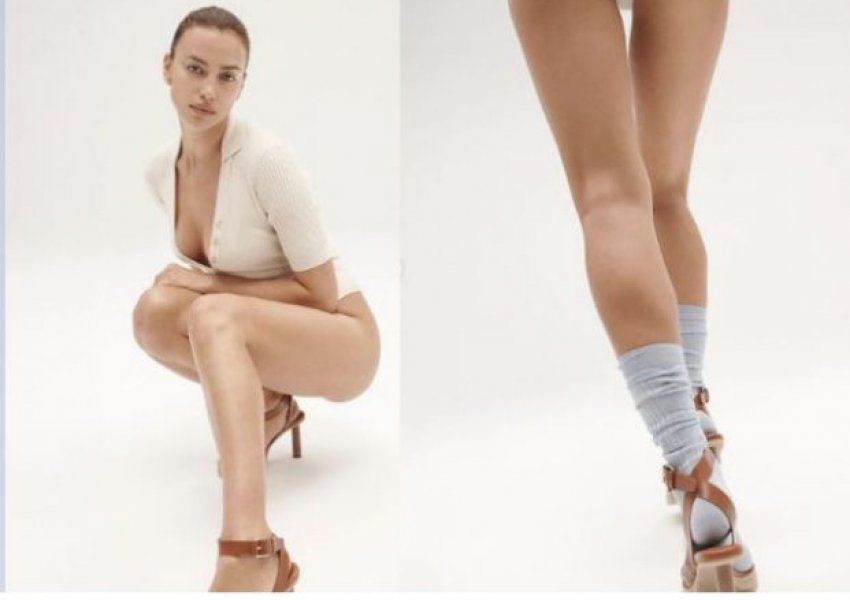 Irina Shayk ekspozon sandalet e firmës së njohur/ Vëmendja më e madhe shkon tek format e saj perfekte