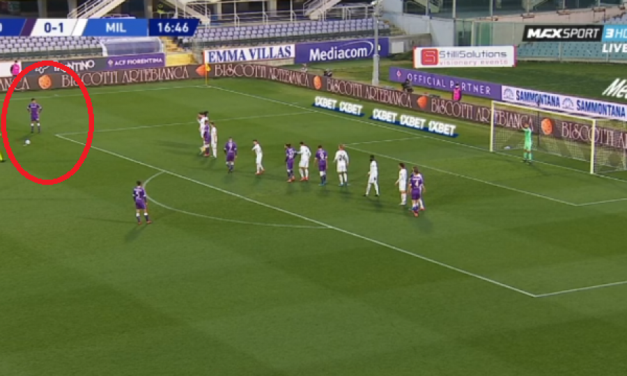 VIDEO/ Fiorentina ‘bombardon’ portën e Milanit, supergol nga goditja e dënimit!