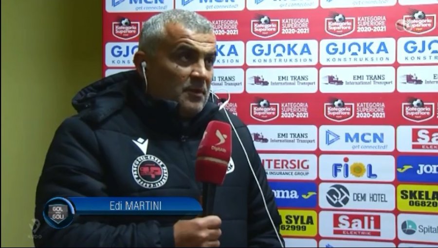 Edi Martini: I kemi dominuar të gjitha sfidat ndaj Partizanit