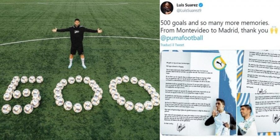 Shënoi 500 gola në karrierë, Luis Suarez bën postimin e veçantë