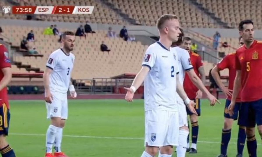 Pak gëzim pas golit spektakular...Kosova pranon tjetër gol nga Spanja