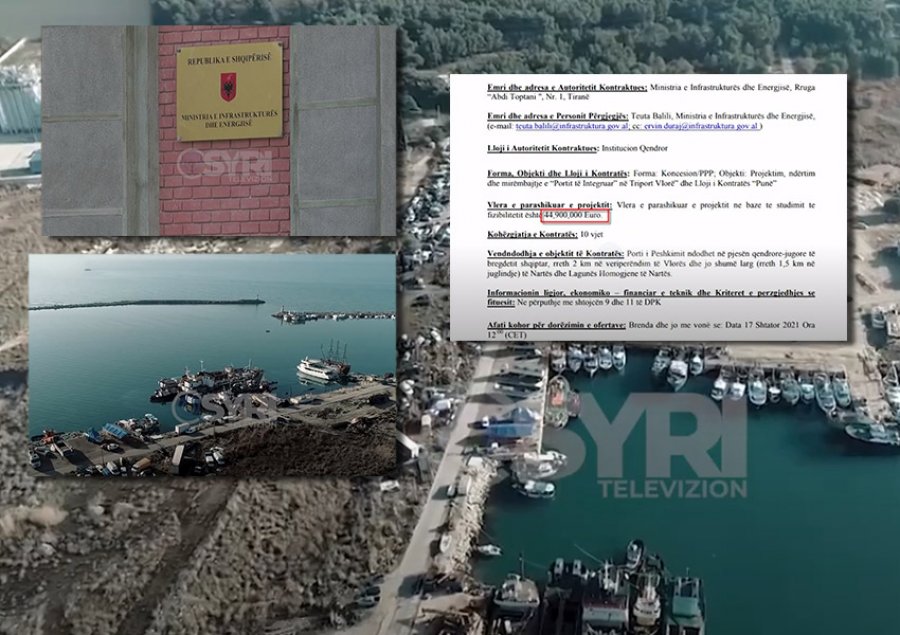 VIDEO-SYRI TV/ Triporti Vlorë jepet me koncesion me vlerë 40 mln euro dhe afat 10 vite