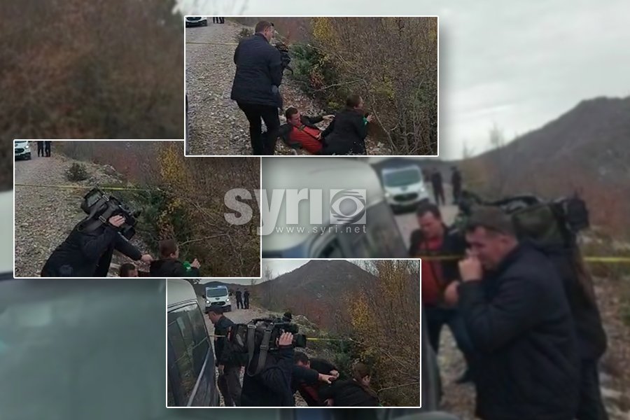 VIDEO/ Skandal, polici shtyn drejt greminës gazetaren Anila Hoxha dhe operatorin