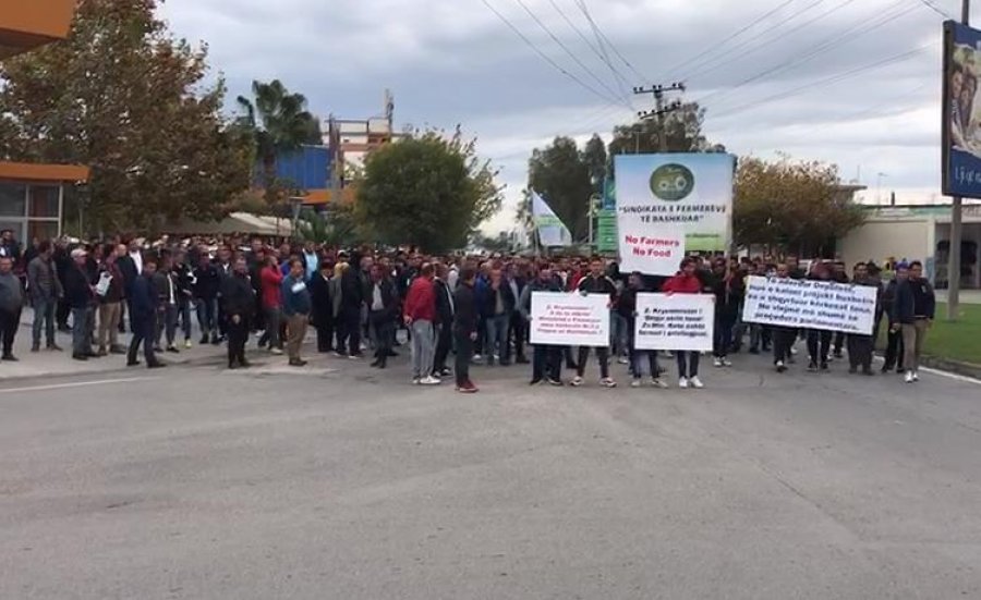 VIDEO-SYRI TV/ Vijon protesta e fermerëve të Lushnjës, ja 6 kërkesat