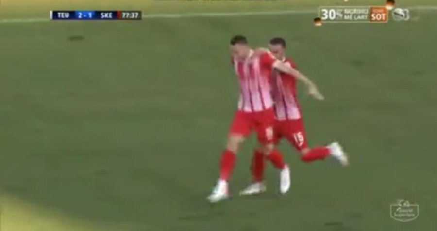 VIDEO/ Gol rekord në Superiore, mbrojtësi i Skënderbeut shënon pas 20 sekondsh në fushë