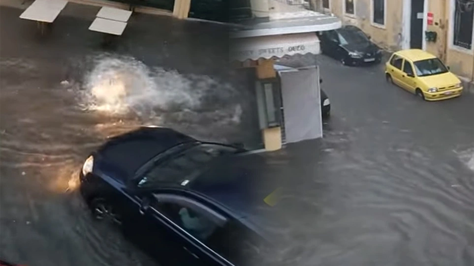 Greqi/ Moti i keq përmbyt rrugët e Korfuzit