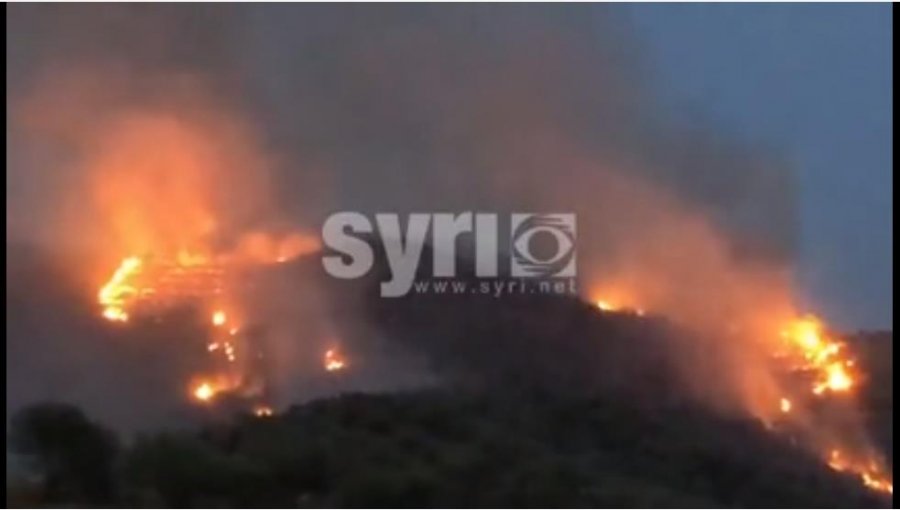VIDEO/ Zjarr i madh përfshin kodrat në Halik Të Fushë Krujës