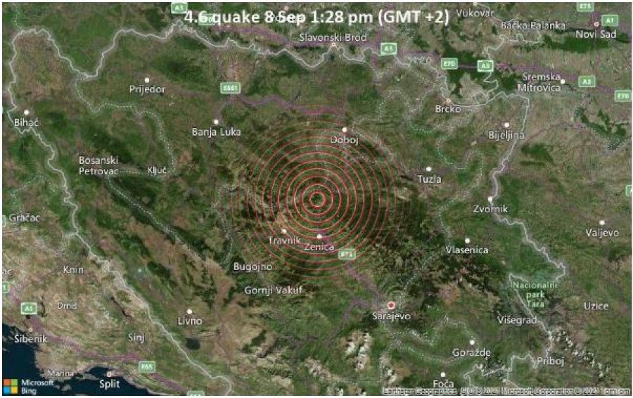 Tërmet në Bosnjë, mediat vendase japin detaje
