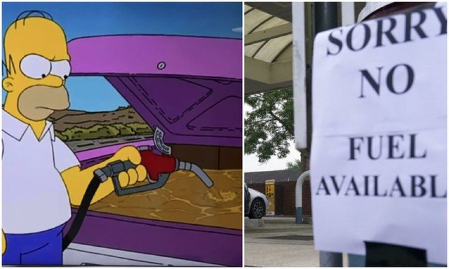 VIDEO virale/ Kriza e karburantit në Angli, ‘profecia’ e Simpsons godet sërish