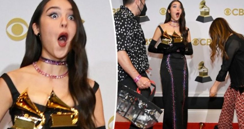 Olivia Rodrigo përjeton një moment të sikletshëm pas 'Grammy Awards'