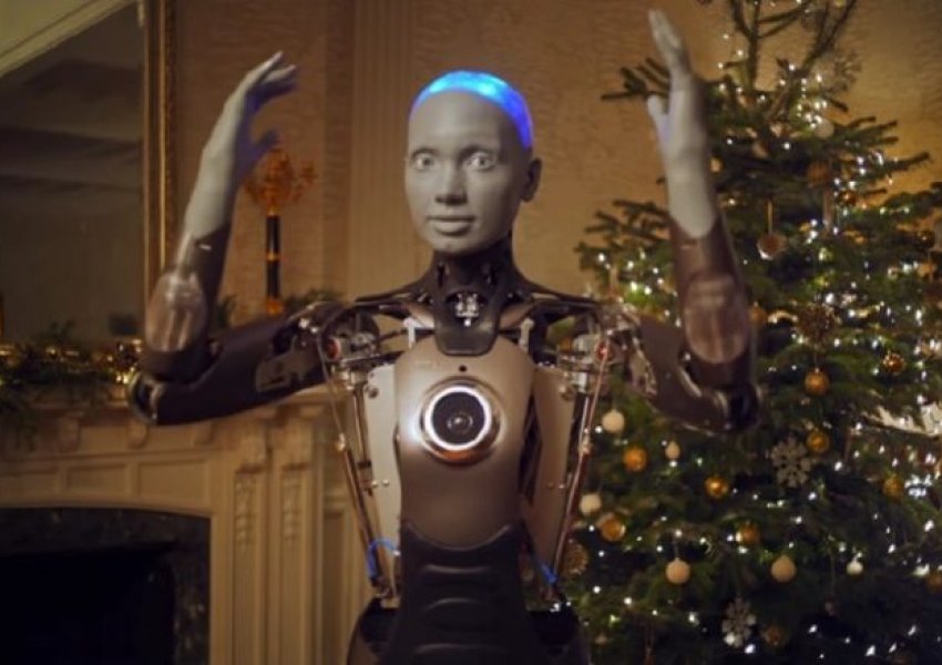 Fjalimi i Krishtlindjeve i realizuar nga një prej robotëve më të avancuar në botë me inteligjencë artificiale