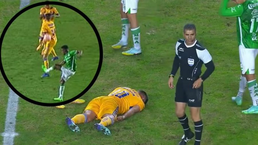 VIDEO/ U godit me top pas koke, sulmuesi francez humb vetëdijen në fushë