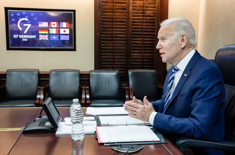 Joe Biden flet pas takimit me udhëheqësit e 'G7': Do ndërmarrin sanskione shkatërruese ndaj Rusisë