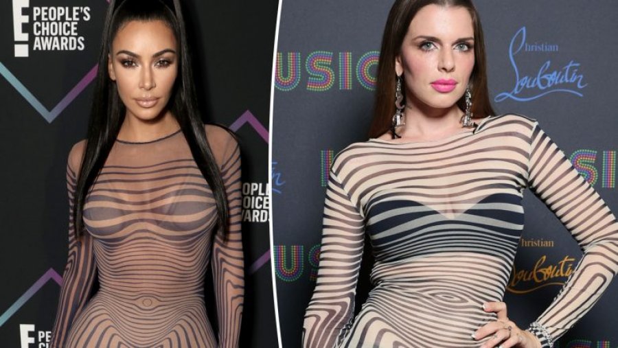 Julia Fox kishte veshur të njëjtin fustan si Kim Kardashian para takimit me Kanye West