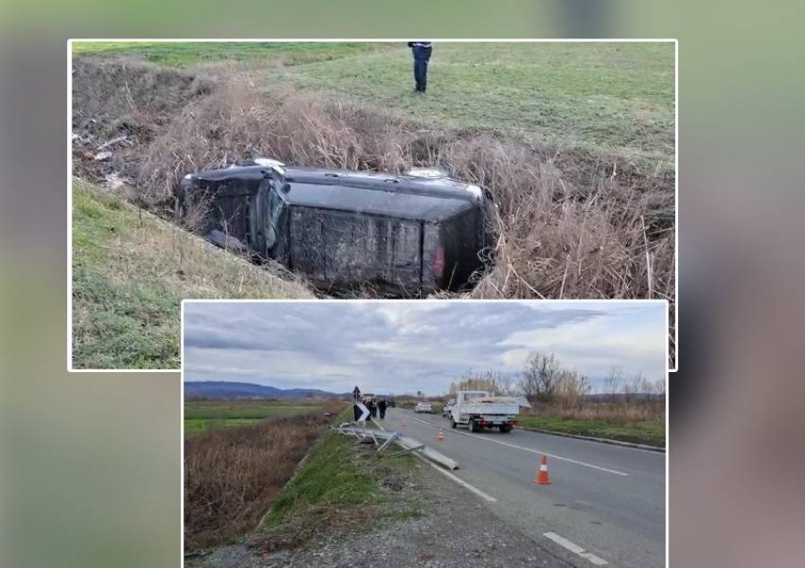 VIDEO/ Shkodër, makina përfundon në kanal, ndërron jetë një person