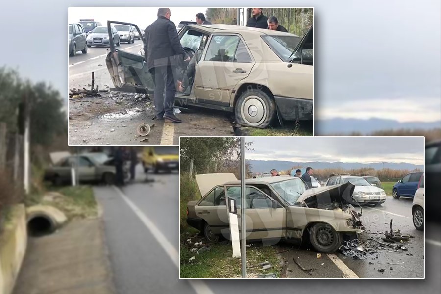 VIDEO/ Aksident i rëndë në Cërrik-Belsh, një person ende në makinë