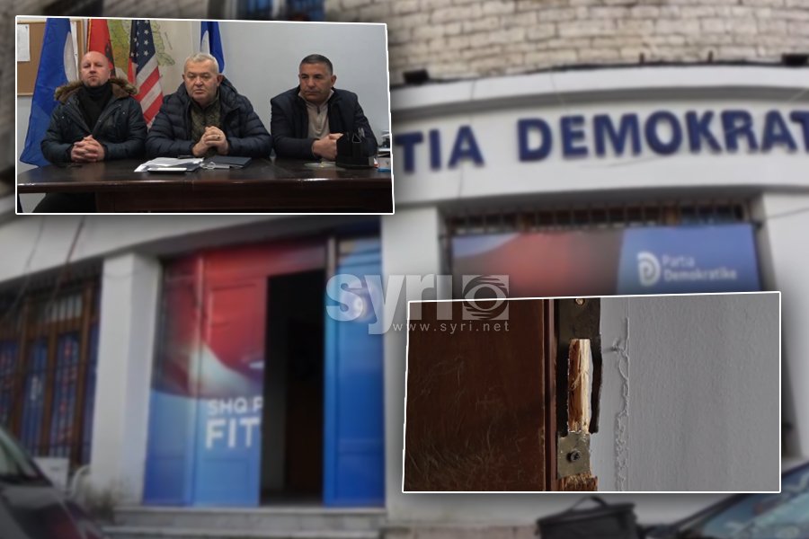 VIDEO/ Shkallmohen dyert e selisë së PD në Gjirokastër, pamjet e sulmit vandal