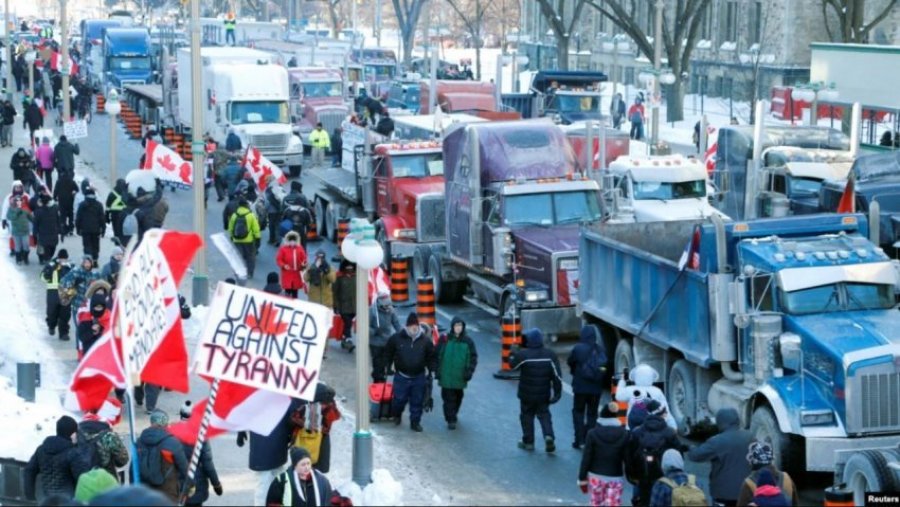 Kanada/ Vazhdojnë protestat kundër vaksinimit të detyrueshëm