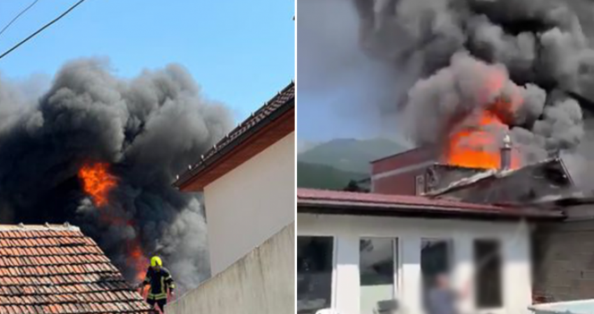 Policia jep detaje për zjarrin që përfshiu një depo në Pejë (VIDEO)