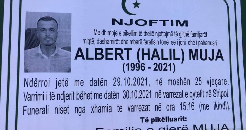 Arrestohet i dyshuari për vrasjen e të riut Albert Muja në Mitrovicë 