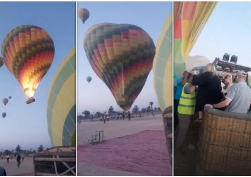 VIDEO/ Momente tmerri për 35 turistë, balona çahet duke fluturuar