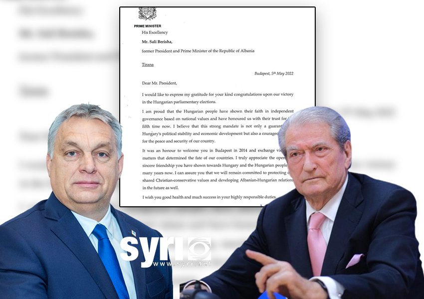 Viktor Orban letër kryetarit të PD, Sali Berisha: Suksese në detyrat e reja me përgjegjësi të larta!