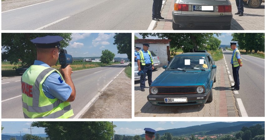 Policia rajonale në Gjilan shqipton 874 gjoba dhe konfiskon 10 patentshoferë