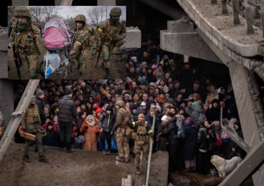 E bombarduar nga Rusia/ Ura e shkatërruar kthehet në strehë për civilët në përpjekje për t’u shpëtuar raketave    