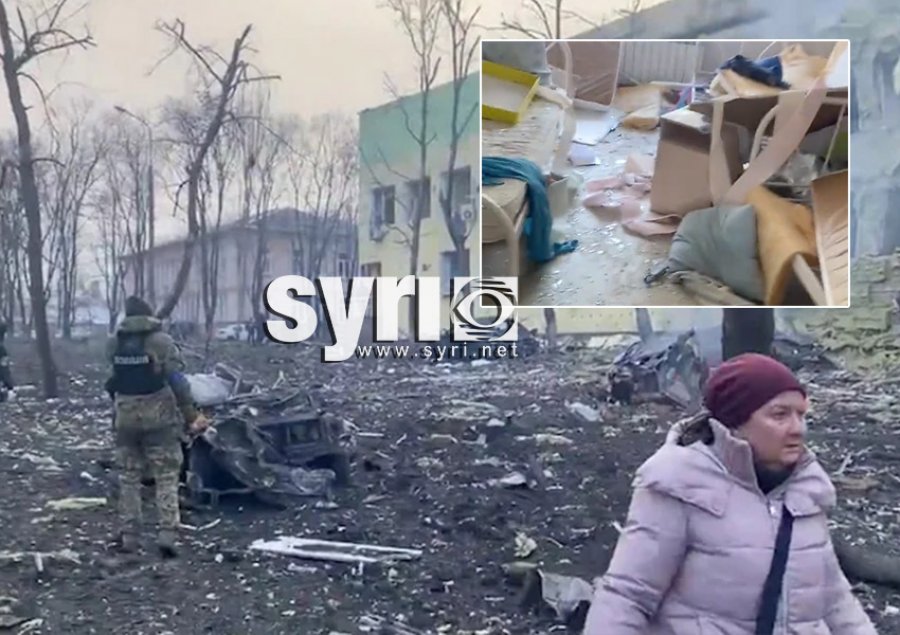 VIDEO/ Rusia bombardoi pediatrinë në Mariupol, Zelensky nxjerr pamjet: Ka fëmijë të varrosur nën rrënoja