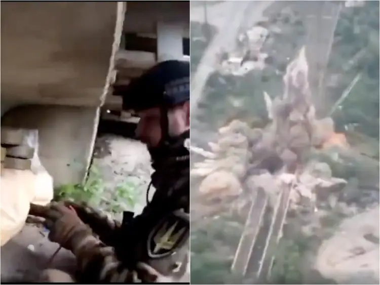 VIDEO/ Trupat e Ukrainës hedhin në erë urën në rajonin e Luhanskut