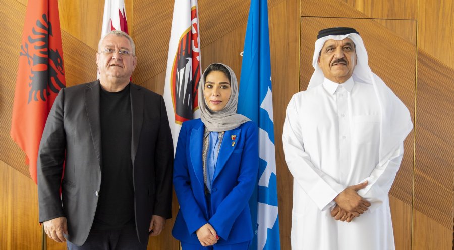 Forcimi i bashkëpunimit mes FSHF e Katarit, Duka pret në takim Ambasadorin Ali bin Hamad Al-Marri
