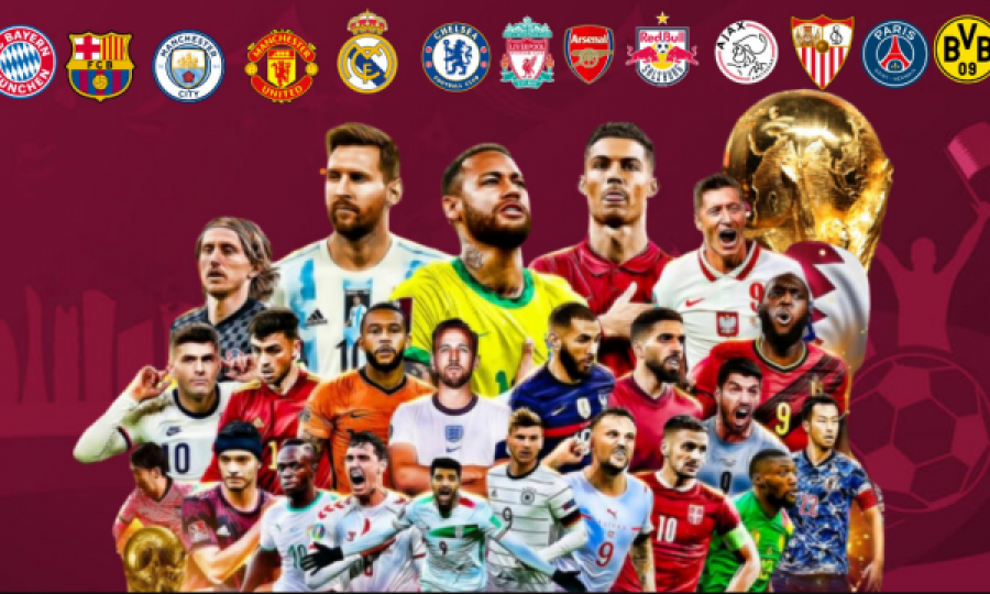 Klubet me më së shumti futbollistë pjesëmarrës në Kupën e Botës