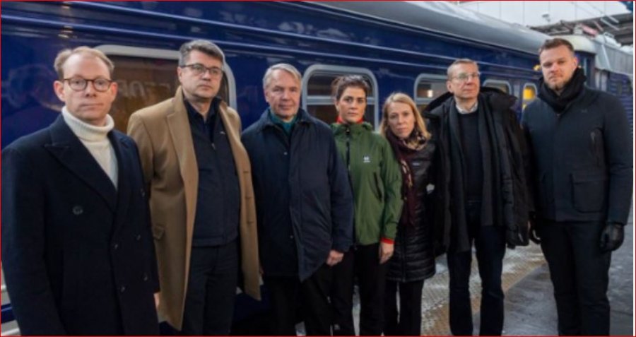 Shtatë ministra të jashtëm europianë vizitojnë Kievin në shenjë mbështetjeje