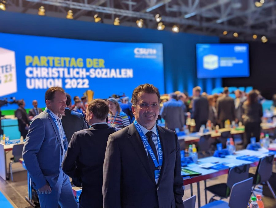 Pjesë e delegacionit të Unionit Demokratik Ndërkombëtar, Mediu i pranishëm në Kongresin e CSU Gjermane 