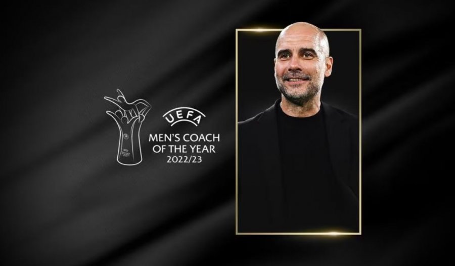 Pep Guardiola fiton çmimin 'Trajneri i Vitit' nga UEFA