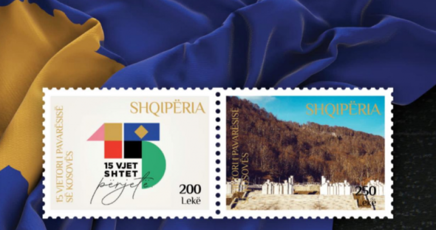 Posta Shqiptare nxjerr pullë të veçantë postare me rastin e 15 vjetorit të Pavarësisë së Kosovës