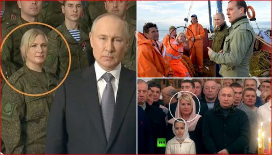 Videomesazh me ushtarë të rremë/ Kush është rusja bionde  që shfaqet gjithmonë me Putinin