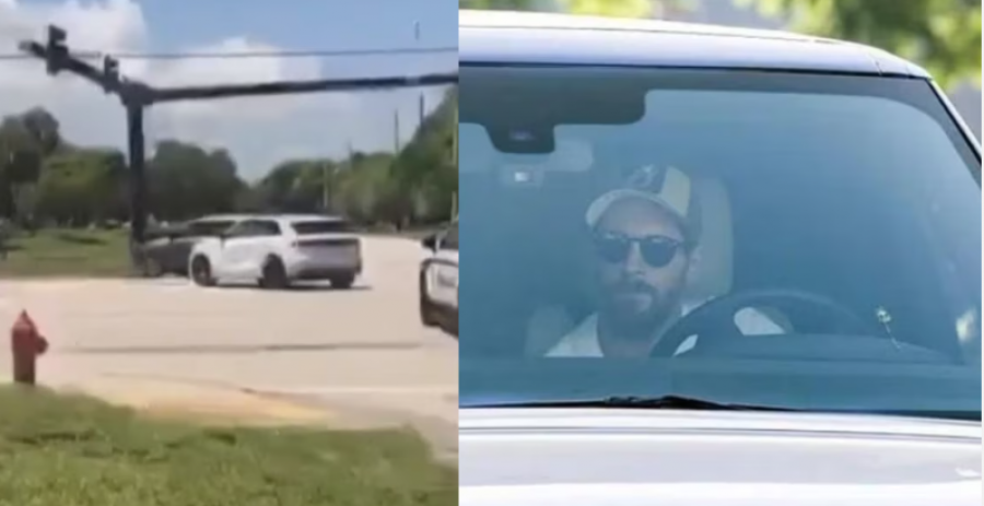 VIDEO/ Mesi i shpëton një aksidenti me makinë, kalon semaforin me të kuq në SHBA